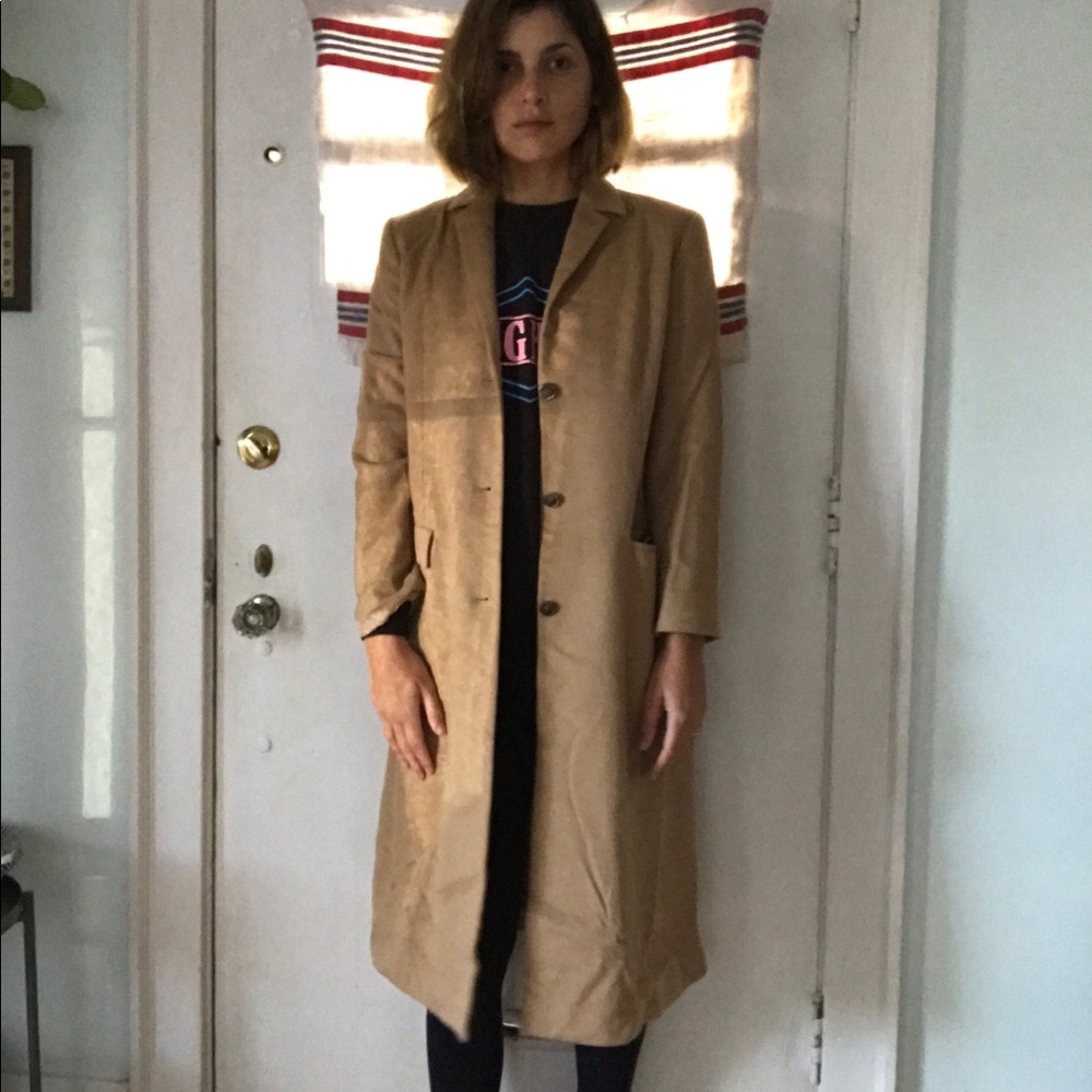 Vintage Calvin Klein camel coat